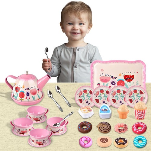 Pcs tin teapot set for - tin,