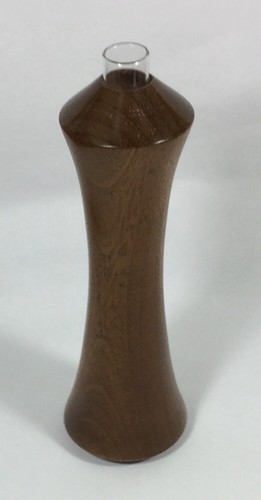 Hand turned mahogany - hand,