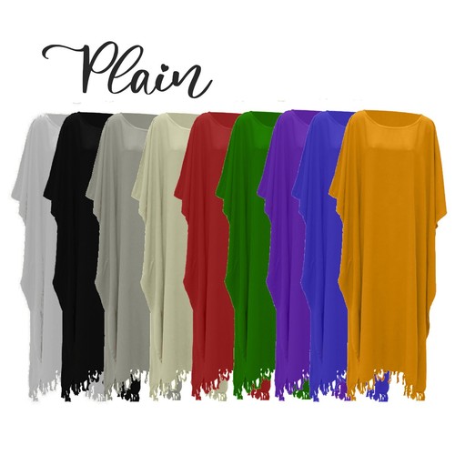 Plain kaftan dress ladies - dress,