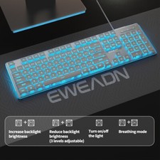 White Wired USB Compact LED