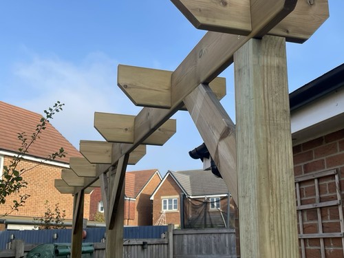Tanalised wooden timber garden - timber,