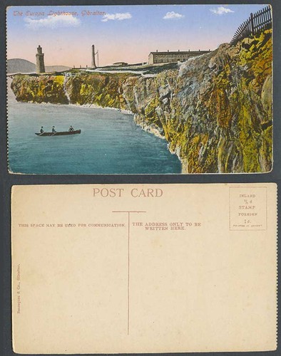 Gibraltar old colour postcard - gibraltar,
