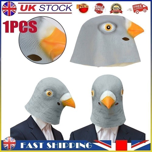 Pigeon head mask creepy - mask, animal