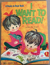 VG 1979 HC Big Golden Book Reprint Edition I Want To Read Aliki Betty Wright
