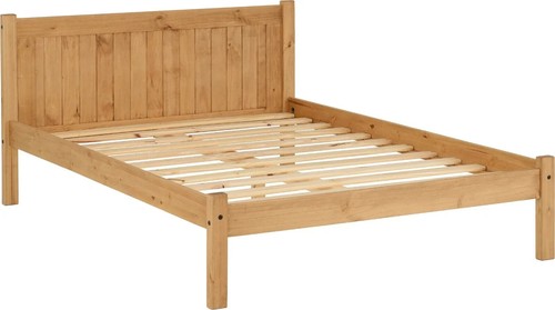 Double 4ft6 wooden waxed - double,