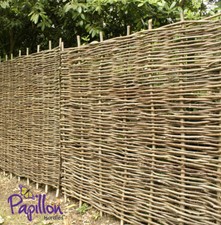 Woven hazel fence panels - woven,