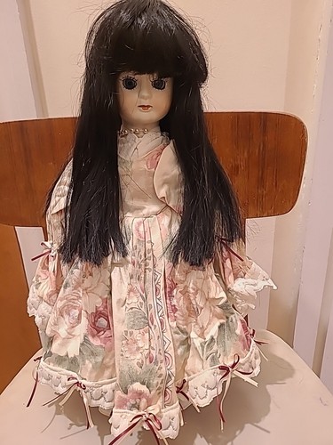 Vintage rare porcelain doll - porcelain,