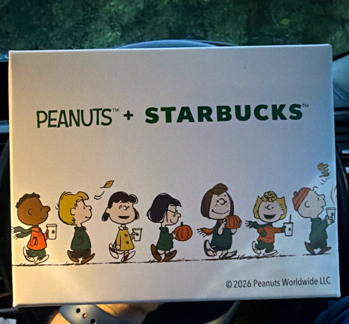 Starbucks peanuts great - starbucks,