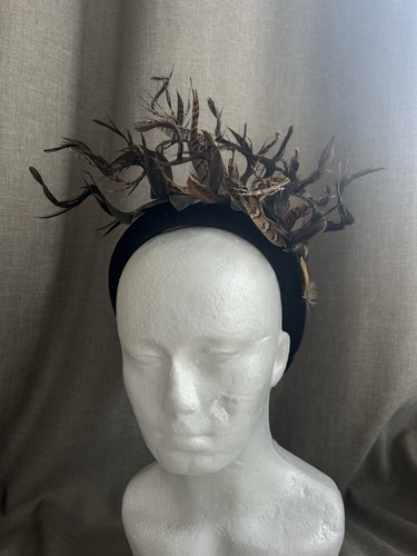 Real feather fascinator - real,