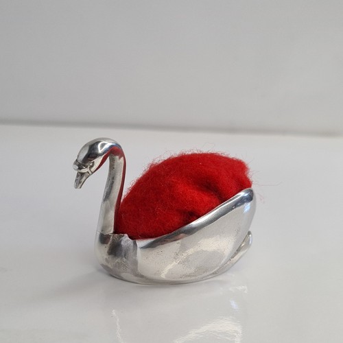 Sterling silver swan pin - sterling,