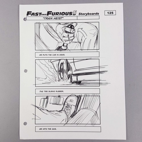 Fast furious five storyboard - &,