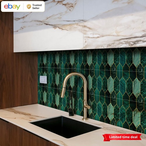 Holographic green marble tile - holographic,