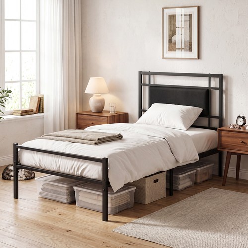 Single bed frame heavy - bed,