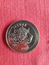 Rare Vintage Nat West Bank Jaguar 1989 World Savers Coin Medal