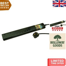6 Outlets Black Mains