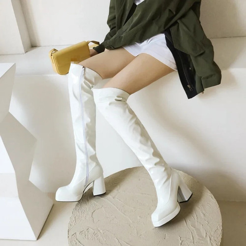 Thigh boots platform - boots,