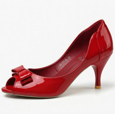 Ladies Womens Low Kitten Heel