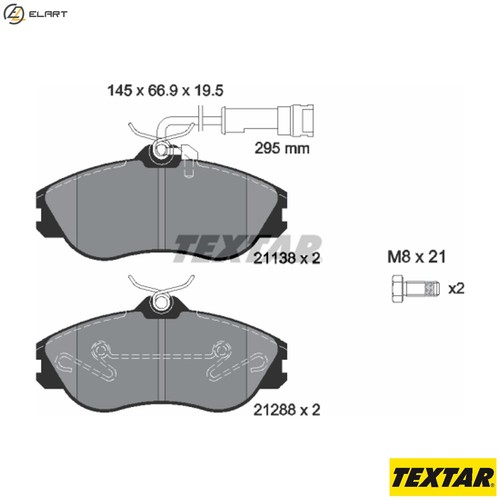 Brake pad set disc - set,