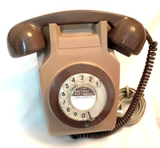 GPO 741  TWO TONE GREY TELEPHONE and mounting bracket with BT plug (working)