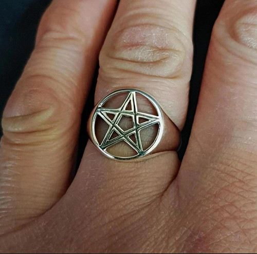 925 sterling silver pentagram - sterling,