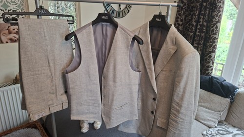 Linen miracle piece suit - linen,