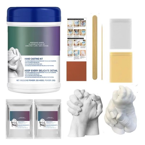 Hand casting kit couples - 3d,