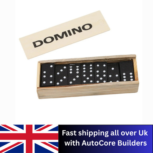 Piece wooden dominoes set - wooden,