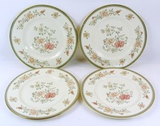 4 x Minton Jasmine Salad Dessert Plates 8" (20cm) Fine Bone China Vintage