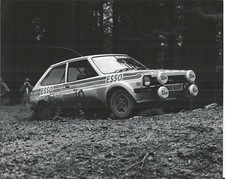 FORD FIESTA PNO 613R WELSH RALLY 1979 B/W PHOTOGRAPH
