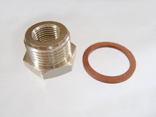 Classic Motorcycle Fuel Tap Adaptor 3/8 BSP to 1/8 BSP BSA & Ariel 3 Moped Tank