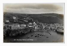 RP Port Isaac Harbour & Village #164 maybe Maycock real photo postcard Cornwall