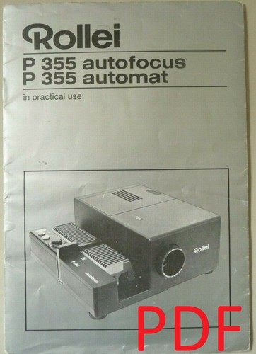 Instructions slide projector