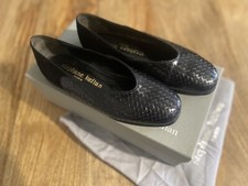 Stephane Kelian Paris Women’s Black Leather &Suede Woven Shoes  UK3.5 EU36.5