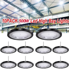 10x 500W UFO LED High Bay Light Factory Warehouse Industrial Commercial Lighting
