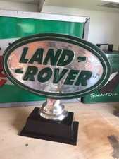 Land Rover Metal Sign - LAND ROVER Table Top Freestanding Cast Advertising Sign 