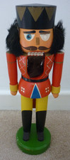 Vintage German Nutcracker Wooden Model Christmas
