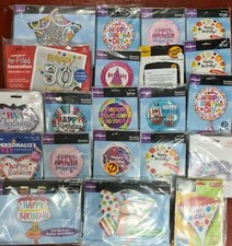 Mega Lot of 250 Assorted Helium Foil Balloons Wholesale Job Lot clearance