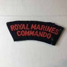 1960's Royal Marines Commando Cloth Shoulder Badge patch Genuine  