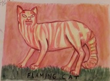 Newtonmore wildcat  (Flaming Cat)