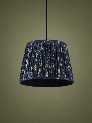 Floral pleated ceiling lamp - floral,