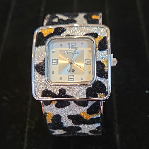 Strada leopard print watch - strada,