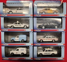 8x 1/43 Corgi Vanguards Police