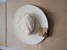 Kookaburra Cricket Wide Brim Sun Hat With Integral Towel Band Cream Size L