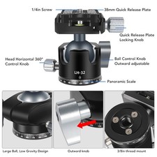 Ball Head 360 ° Panoramic