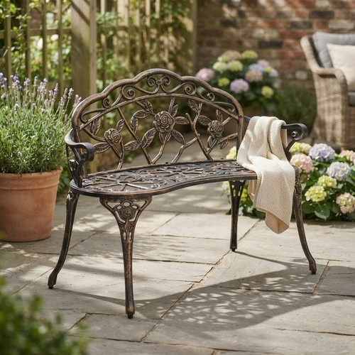 Garden bench cast - cast, aluminum