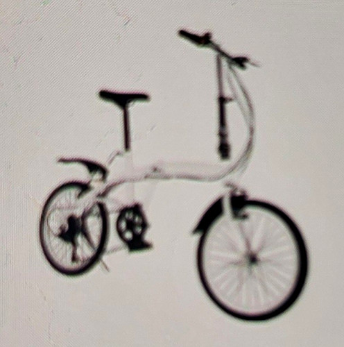 White black folding bike - folding,