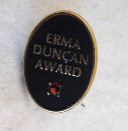 Erma duncan award - pin, marked