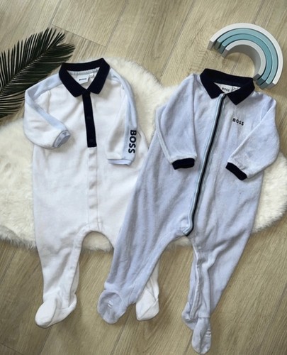 Hugo boss velvet babygrow - x2,