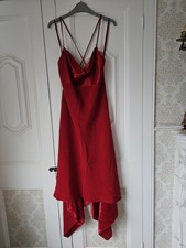 Beautiful Red Debenhams Pearce Fionda Cocktail/party Dress Size 16
