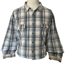 Mantaray Shirt Blue Mix Check - XXXL - 51-54", 130-137 Cotton Utility Shirt